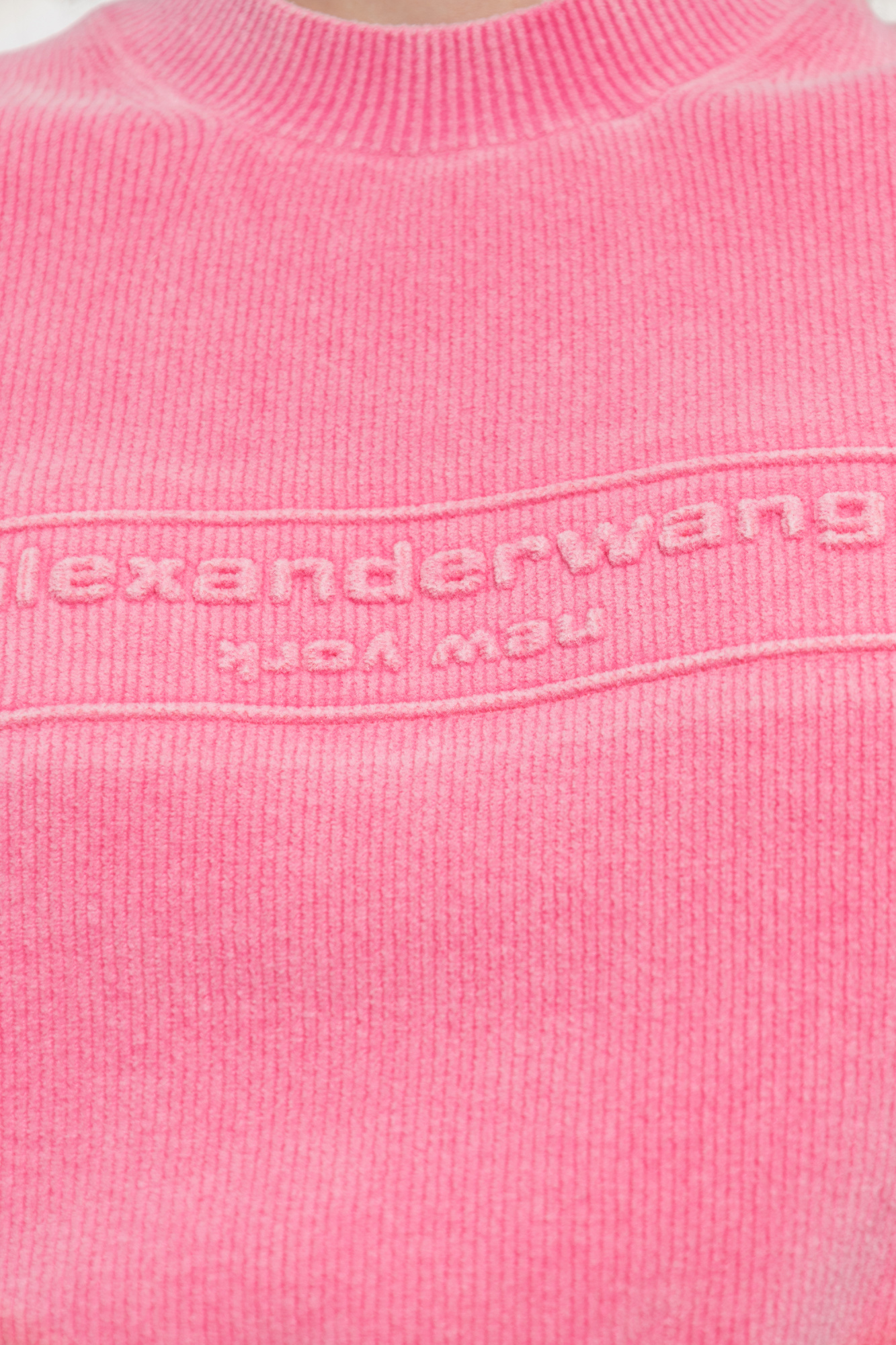 Pink Top with embossed logo Alexander Wang - Vitkac GB